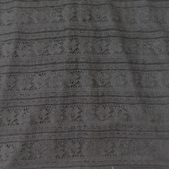 NWT Guess LS Francis Ruffle Lace Dress, Color Black Size 10 - Picture 10 of 16